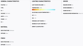 Aplica LED exterior iluminat arhitectural IP54 TOND 2L 2700K