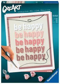 CREART PICTURA PE NUMERE PENTRU ADULTI BE HAPPY - RAVENSBURGER (RVSPBN23544)