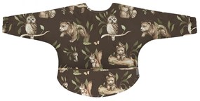 Bavetica Impermeabila cu maneci si buzunar, reglabila, Happy Bear Dark