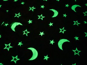 Lenjerie cocolino luminoasa BIG MOON gri Dimensiune lenjerie de pat: 70 x 90 cm | 140 x 200 cm