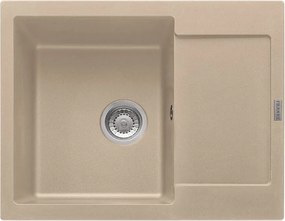 Chiuveta bucatarie compozit Franke Maris Avena 1 cuva cu picurator 62x50 cm reversibila finisaj bej mat