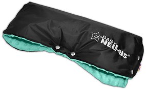 Încălzitor de mână (manșon) Baby Nellys ® pentru cărucioare - culoarea mentei / negru
