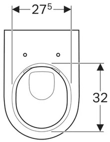 Vas wc suspendat Geberit Acanto Rimfree 51x35 cm, alb - GEC500.600.01.2