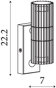 Aplica cu senzor iluminat exterior Up,Down IP44 Detroit