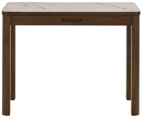 Masă consolă bej-maro închis cu blat ceramic 40x100 cm Southampton – Actona