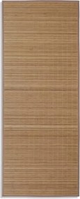 vidaXL Covor dreptunghiular din bambus natural, 80 x 200 cm