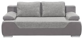 Canapea Extensibila Leo, Gri Si Argintiu, 200 X 94 X 88 Cm