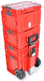 QBRICK SYSTEM PRO Cart 2.0 Red Ultra HD - Cutie de scule cu roți