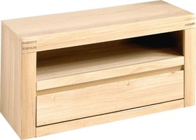 Bancă lemn masiv Milo, 85 × 37 × 43 cm - Nu