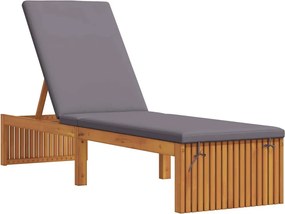 vidaXL Șezlong Ulei Natural 200 x 55 x 94 cm Lemn masiv de acacia