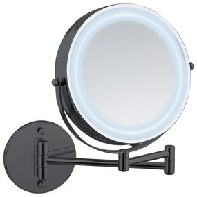 Oglindă cosmetică (mărire 5x) cu led/de mărire ø 25,5 cm Lumi – Wenko