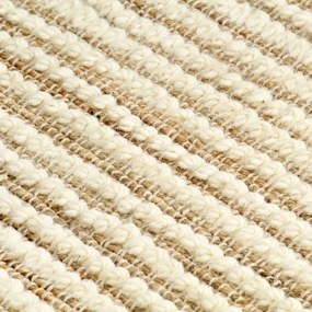 Covor din lana si canepa, 140 x 200 cm, natural alb 140x200 cm