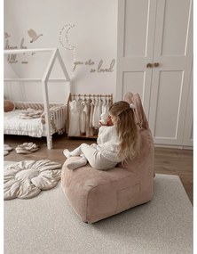 Fotoliu puf pentru copii roz deschis Funny Bunny – The Brooklyn Kids