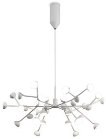 Lustra LED design modern ADN alb Large