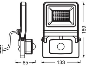 Osram - Proiector LED ENDURA cu senzor LED/30W/230V 3000K IP44