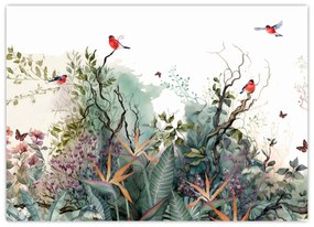 Tablou pe sticlă - Peisaj natural, acvariu (70x50 cm)