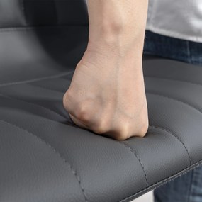 HOMCOM Set 2 taburete bar în design retro, cu suport pentru picioare, reglabil pe înălțime, 43 cm x49,5 cm x 111 cm | Aosom Romania