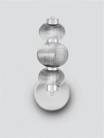 Aplica de perete LED design modern Leda crom