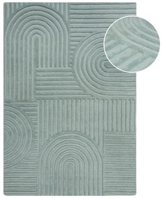 Covor turcoaz țesut manual din lână 200x290 cm Zen Garden – Flair Rugs