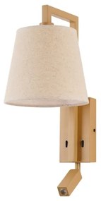 Lampă LED de perete Brilagi RAYA 1xE14/40W/230V + LED/3W in/bej