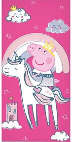 Purcelușa Peppa Unicorn prosop de baie, prosop de plajă 70x140cm