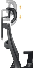 Scaun de birou negru Yenkee