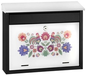 Cutie SG cu motive populare, Neagră-albă