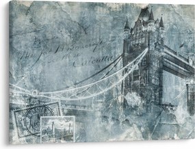 Tablou - Tower Bridge în tonuri reci (70x50 cm)