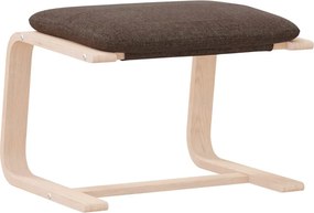 vidaXL Taburet, maro închis, 51x41x40 cm, material textil