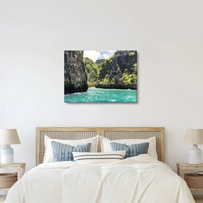 Tablou cu râu montan (70x50 cm)
