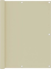 vidaXL Paravan de balcon, crem, 120 x 400 cm, țesătură oxford