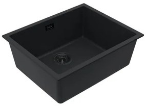 Chiuvetă de bucătărie ALVEUS 1150057 OMNI 55x45 cm negru mat