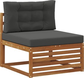 vidaXL Canapea centrală pentru exterior Lemn Solid de Acacia natural