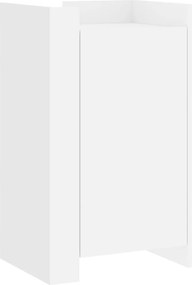 vidaXL Dulap, alb, 45x35x75 cm, lemn prelucrat