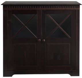 Vitrină maro închis din lemn de pin 95x35 cm Lisa – Støraa