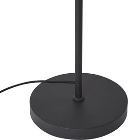 Lampă de podea modernă neagră cu sticlă fumurie cu 3 lumini - Gianni