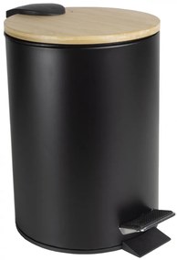 Cos de gunoi cu pedala 3L, negru, Scandic
