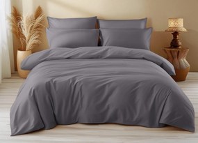 Lenjerie de pat din bumbac DENYX BLEND gri fermoar Dimensiune lenjerie de pat: 2 buc 70 x 90 cm | 200 x 220 cm