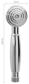 Baterie cada cu 2 robinete + Deviator dus de mana Chrome Retro