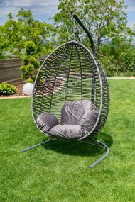 OFERTA Scaun suspendat gri deschis fara suport NARS II. calitate