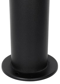 Lampă de stâlp exterioară modernă neagră 80 cm IP44 - Rox