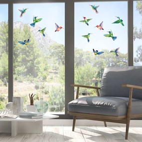 Autocolante pentru geam 20 buc. 40x60 cm Hummingbirds – Ambiance