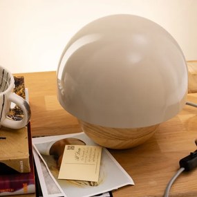 Lampă de masă Brilliant NALAM 1xE14/40W/230V gri/ash