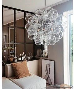 Lustră pe cablu ByRydens 4200440-7002 GROSS 8xG9/4W/230V transparent