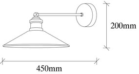 Aplică de perete în culoarea bronz ø 30 cm Dodo – Opviq lights