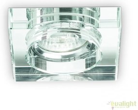 Set de 3 spoturi incastrabile BLUES FI1 SQUARE TRASPARENTE 114019