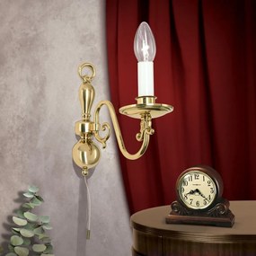 Aplica de perete design clasic FLAMISCH, alama lucioasa