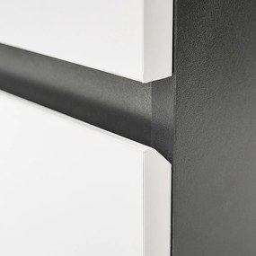 Mobilier complet de baie Vario Forte 120 antracit-alb