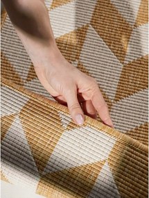 Covor tip traversă pentru interior și exterior galben ocru/crem 80x200 cm Haringey Terrick – Ted Baker