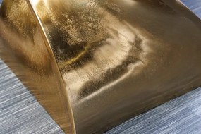 Masuta design unicat Twist 45cm, auriu